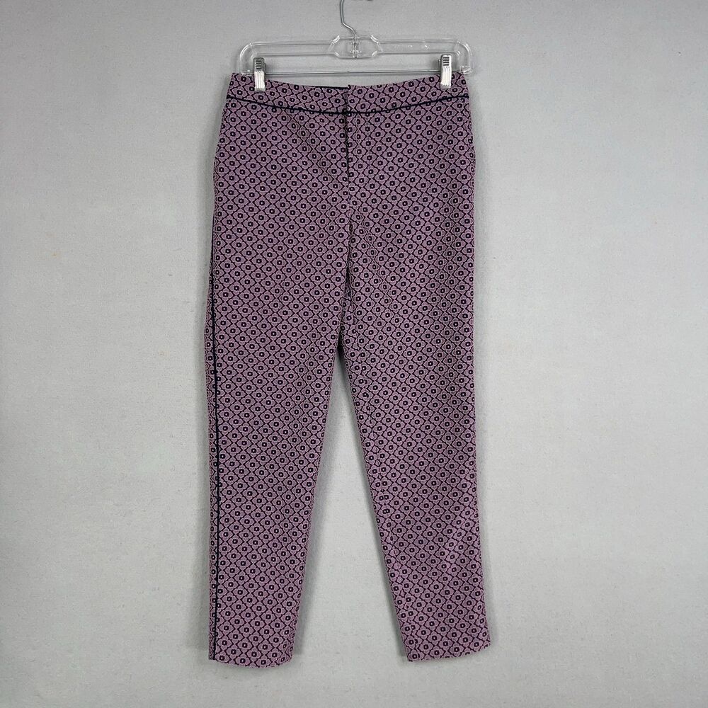 Juicy Couture Pants Womens 0 Jacquard Brocade Slim Tuxedo Floral Dressy Feminine